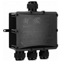 Lntyq - Boîte de Dérivation Étanche IP68 pour Usage Extérieur - 4 Voies Plus Grande Capacité de Câble, Connecteur Boîte de Jonction Électrique pour