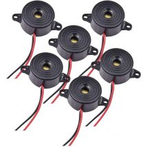 Lntyq - Buzzer Électronique 12v Buzzer dc 3-24V Sirène 12v Buzzer 90dB Alarme Électronique Buzzer Système D'alarme Buzzer pour Circuits Physiques,