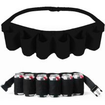 Ceinture à Bière Soda,Ceinture Pour Bière Avec 6 Poches,Ceinture Portable Pour Bière,Ceinture à Bière,Ajustable Ceinture Porte Bouteille De