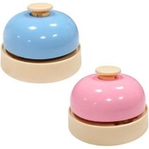 Cloche de Comptoir 2 Pièces Sonnette de Table Sonnette de Service Sonnette de Comptoir Cloche de Table Service de Sonnette de Cuisine Cloche de