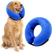 Collier conique pour chiens après une chirurgie, collier conique gonflable réglable pour chiens et chats de petite, moyenne et grande taille, pour