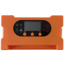 Contrôleur de Charge Solaire, Régulateur de Panneau Solaire 12 V/24 v avec écran lcd Réglable, Double Port usb, Réglage de la Minuterie, Paramètre
