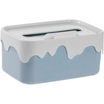 Couvercle de boîte à mouchoirs de bureau, boîte de rangement de serviettes en papier carrée multifonctionnelle décorative moderne, joli porte-papier