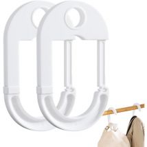 Lntyq Crochet de Table, Crochet de Sac pour Bureau - Crochet de Bureau Portable - Crochet de Sac à Main, cintres de Sac à Dos pour Table, 2 Crochets