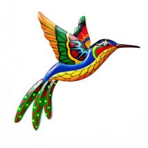 Décoration murale Colibri en métal – Décoration murale en fer forgé – Décoration murale à suspendre – Décoration d'intérieur ou d'extérieur pour