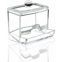 Distributeur de cotons-tiges en acrylique, support de cotons-tiges en plastique, boîte transparente pour cotons-tiges, boîte de rangement pour
