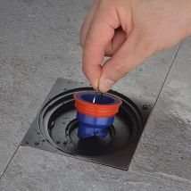 Drain de sol de douche, anti-reflux, anti-odeur, pour cuisine, salle de bain, silicone, anti-odeur, vanne de vidange rapide, 5,3 × 4,2 cm - Lntyq