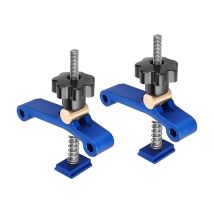Ensemble de 2 colliers de serrage pour rail en t, ensemble de colliers de serrage à action rapide en métal pour rail en t pour le travail du bois