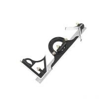 Lntyq - Ensemble de mesure de niveau de règle et de rapporteur coulissant réglable de 12 pouces 300 mm, pouces/métrique