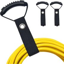 Erweiterter Kabel-Organizer (2 Stück), Kabel-Ordnungsband, Klettverschluss mit Griffen für Werkstattkabel, Garagenkabel, Kellerkabel, Garten- und