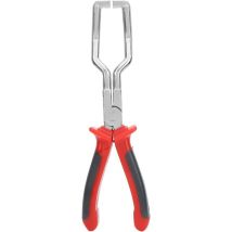 Lntyq Étrier de filtre à essence Pinces à tuyau Pinces à pince rouge Libération de tuyau Déconnexion Outils à main de retrait