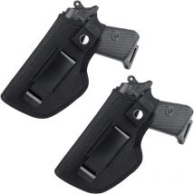 Lntyq - Etui pour Pistolet éTui de Tactique Ceinture Lot 2 éTuis Transport DissimuléS avec Clip en MéTal Tirer à Droite et Gauche Convient la Petite