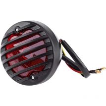 Feu arrière de frein, feu arrière de moto rond noir pour Scooters Bobber Chopper atv - Lntyq