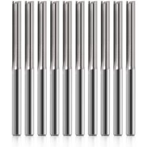 Fraise 1/8' Fraise Droite 1/8' Tige Droite Rainure Fraise à Tige Fraise à 20mm /40mm pour mdf pvc Acrylique Panneaux de particules Bois 10pcs - Lntyq