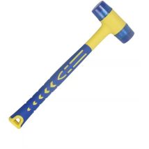 Lntyq - Gummihammer, 30 Mm Doppelseitiger Weicher Hammer, Gummihammer Mit Rutschfestem Griff, Nylonhammer Für Leder, Holz Und Kunsthandwerk