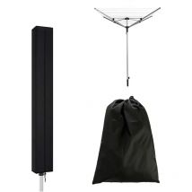 Lntyq - Housse de parapluie pour sèche-linge, housse pour étendoir à vêtements, housse pour étendoir pour parapluie extérieur, housse de protection