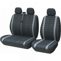Housse Siege Voiture Couvre Universal Fit La Plupart des Camions Camionnette Bus Siège Avant 1 + 2 (3 Places) Housses de Sieges Universelles Housse