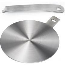 Lntyq - Induktionskochfeld-Adapter 13 cm, für Moka-Kaffeemaschinen und Küchenutensilien, abnehmbarer Griff
