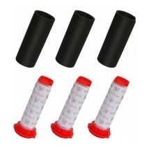 Kit de filtres pour bosch BCH65 BCH6L2560 754176 754175, 3 filtres principaux + 3 filtres en mousse pour aspirateur - Lntyq