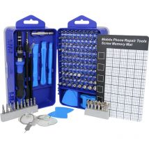 Lntyq - Kit de tournevis de précision magnétique 135 en 1, mini tournevis portable, outils de réparation pour pc, MacBook, ordinateur, iPhone,