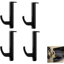 Lntyq - Kopfhörer-Aufklebehaken, 4 Stück Ohrhörer-Aufhänger Kopfhörerhaken Kopfhörerhaken Monitor-Headset-Halter Stick Gaming-Headset-Ständer Schwarz
