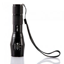 Lampe torche led ultra puissante, lampe de poche 2000 lumens, lampe torche tactique étanche IP65, zoomable, 5 modes d'éclairage, antichoc,