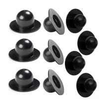 Lot de 10 bouchons de piscine Intex, bouchons inférieurs de rechange pour pompe de filtration de piscine, compatibles avec piscine Intex (noir)