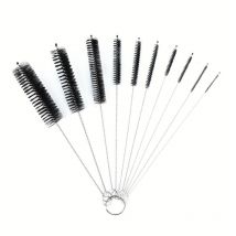 Lntyq Lot de 10 Nettoyage, Brosse de Nettoyage, Brosse à Paille, pour Contenants étroits et Petits Recoins, par Exemple Bouilloire, Théière, Clavier,