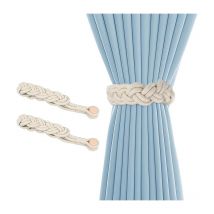 Lntyq Lot de 2 Attache Rideau, Embrasses à Rideaux Magnétiques, Retenues de Rideaux, Curtain Tiebacks Magnetic Curtain Ties, Embrasse pour Rideaux