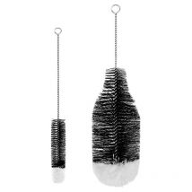 Lntyq - Lot de 2 brosses de nettoyage pour biberons Brosse pour biberons Nettoyage avancé pour biberons en verre Thermos Biberons et tasses.
