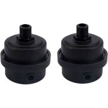 Lntyq - Lot de 2 filtres silencieux pour compresseur d'air en plastique avec élément filtrant 1/4' pt 12.7mm