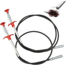 Lntyq - Lot de 2 Pince pour Deboucher Evier Canalisation, Pince à Lot Pince Griffes Flexible, Flexible à Griffe Préhensile pour Cuisine, Salle de