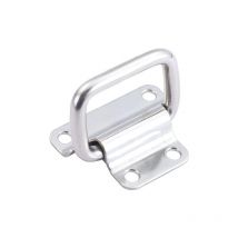 Lot de 2 poignées pliantes en acier inoxydable, comme poignée pour caisses, tiroirs, boîtes, armoires, portes ou fenêtres - Lntyq