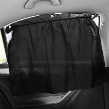 Lntyq Lot de 2 rideaux de séparation pour voiture, pare-soleil occultant pour pare-brise, pare-soleil pour fenêtre latérale, rideau pare-soleil de