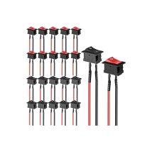 Lot de 20 mini interrupteurs à bascule pour bateau, interrupteur à bascule de démarrage/démarrage filaire 6 A/250 v 10 A/125 v pour voiture, bateau,