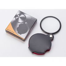Lntyq - Lot de 3 mini loupes de poche pliables, petite loupe de poche en verre optique pour lecture/loisirs, petite loupe avec housse de protection