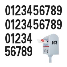 Lntyq Lot de 30 autocollants pour boîte aux lettres de 7,6 cm, chiffres de 0 à 9, pour panneaux extérieurs, portes, fenêtres, voitures, numéros