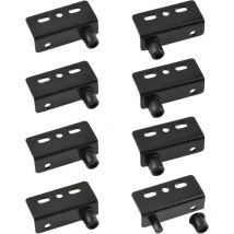 Lot de 4 8 charnières pivotantes en fer, charnières de porte d'armoire, charnières de porte d'armoire, charnières de porte en bois avec anneaux pour