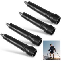 Lot de 4 Pointes de Rechange pour bâtons de randonnée Alpenstock - Pointe de Rechange - Portable - Lntyq