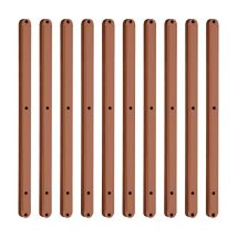 Lot de 5 paires de glissières de tiroir en plastique pour tiroir - 298 mm - Marron - Lntyq