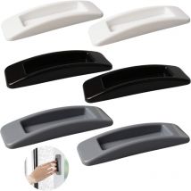 Lot de 6 poignées autocollantes pour porte et fenêtre de placard instantanées avec ouverture pratique - Poignée autocollante pour porte coulissante