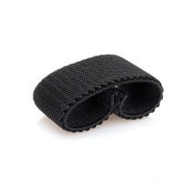 Lntyq - Lot de 8 boucles de ceinture élastiques, supports de ceinture, mousquetons de ceinture pour ceintures de sport de plein air (noir)