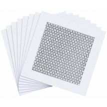 Lot de 8 patchs de réparation muraux en fibre de verre pour cloison sèche - Pour couvrir les fissures et les trous sur les clôtures en vinyle