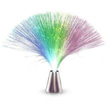 Lntyq Lumière à Fibre Optique, Lampe à Fibre Optique LED 7 Couleurs, Belle Couleur Romantique changeant Belle veilleuse, pour la décoration