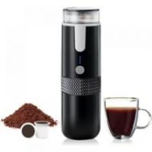 Lntyq - Machine à café portable compatible avec les capsules de tasse k Café moulu Cafetière à main à commande manuelle pour le camping