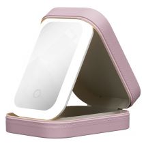 Mallette de maquillage - Porte-cosmétiques led portable, boîte de maquillage de voyage Boîte de rangement de maquillage intégrée avec boîte de