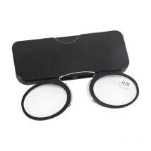 Lntyq Mini Nose Clip Lunettes,Lunette Loupe sans Branche,Mini Portable Pince Nez Lunettes de Lecture Légères,Lunettes pour Lire Sans Branche,Lunettes