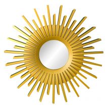 Miroirs muraux pour la décoration de la chambre et de la maison - Miroirs ronds dorés pour la décoration murale - Miroirs circulaires Cadeaux de