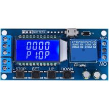 Module de Relais temporisé, Interrupteur de Minuterie 5 v 12 v 24 v 50 ma 0,01 S-9999 Min, Module de Minuterie de Cycle D'arrêt de Retard, Relais de
