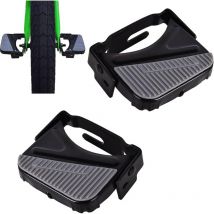 Pédales arrière de vélo - Mini vélo arrière - Repose-pieds en acier pour vélo pour enfants, plaque de pédales, vitesses de vélo, pédales arrière de